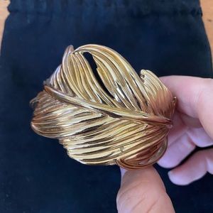 Stella & Dot Gold Secret Garden Cuff Bracelet